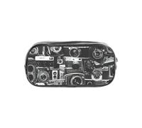 PPHGUT Rétro Cool Camera Collection Imprimer Transparent Papeterie Organisateur pour l'école, les voyages, le bureau, le travail, le sport