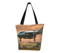 PPHGUT Sac à bandoulière fonctionnel imprimé avions de combat sacs à bandoulière confortables pour course à pied, voyages