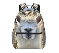 PPHGUT Sac à dos de loisirs polyvalent avec imprimé lama mignon, léger, imperméable, voyage, travail, aventures en plein air