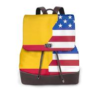PPHGUT Sac à dos élégant et léger avec imprimé drapeau espagnol américain pour femme, sac à dos décontracté, voyage, travail, affaires