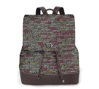 PPHGUT Sac à dos élégant et léger pour femme avec code de programmation, sac à dos décontracté, voyage, travail, affaires