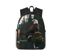 PPHGUT Sac à dos léger avec imprimé aigle volant - Sac à dos léger pour voyage, aventures en plein air, camping, double sac à bandoulière