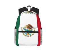 PPHGUT Sac à dos léger avec imprimé drapeau du Mexique pour voyage, aventures en plein air, camping, double sac à bandoulière