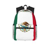 PPHGUT Sac à dos léger avec imprimé drapeau du Mexique pour voyage, aventures en plein air, camping, double sac à bandoulière