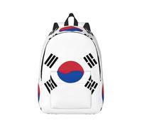 PPHGUT Sac à dos unisexe avec imprimé drapeau de la République de Corée - Léger - Double sac à bandoulière - Pour voyage, extérieur, w nd, escapades, Noir , M, Sac à dos tyrolien