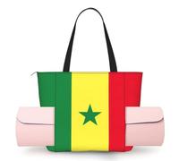 PPHGUT Sac de yoga à une épaule pour femme, imprimé drapeau du Sénégal, léger, cadeau élégant