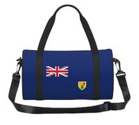 PPHGUT Sac fourre-tout de sport unisexe avec drapeau des îles Turques et Caïques - Polyvalent - Voyage w nd