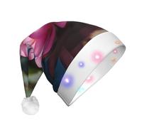 PPHGUT Spirit of the Lotus Print Chapeau de Noël LED pour Halloween Nouvel An Accessoire de vacances