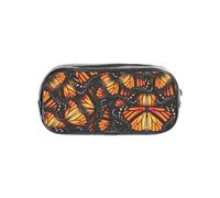 PPHGUT Tas de papillons monarques oranges imprimés transparent organisateur de papeterie pour l'école, les voyages, le bureau, le travail, le sport