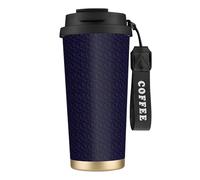 PPHGUT Tasse à café en acier inoxydable avec impression carte constellation étoile pour bureau, camping, randonnée, aventures en plein air, tasse de voyage