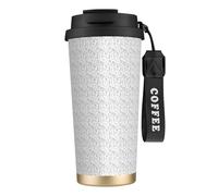 PPHGUT Tasse à café en acier inoxydable imprimé chimie pour bureau, camping, randonnée, aventures en plein air, tasse de voyage