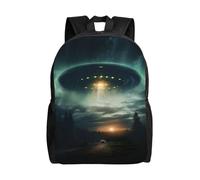PPHGUT UFO At Night Print Sac à dos léger à double épaule unisexe Sac à dos de voyage Sac à dos de voyage Sac à dos de voyage Sac