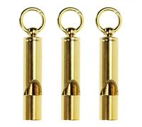 PPhtony Lot de 3 sifflets en laiton durable et extra fort pour entraîneur, arbitre, enseignant, école, football, basket-ball, situation d'urgence, sport en plein air, événement, camping, randonnée,