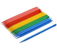 PPhtony Lot de 30 bâtons de stylet en bambou résistants de 12 cm pour gratter, dessin, Noël, Thanksgiving, loisirs créatifs, 5 couleurs