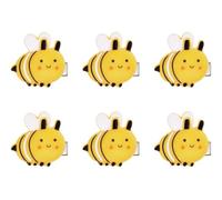 PPhtony Lot de 6 mini pinces à cheveux en résine sur le thème du printemps pour femmes et filles, costume de fête d'Halloween (2 cm)