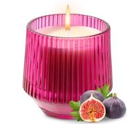 PPIFAS Bougies parfumées lavande et citron, bougies aux notes boisées, bougies de Noël, cadeaux pour les fêtes, bougie d'aromathérapie à la cire de soja(Fuchsia Magenta)