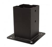 Simpson Strong-Tie Pied de poteau carré de jardin PPJBT70PB 70x70 mm finition noire