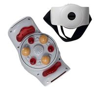 PPLDABNK Ceinture De Massage Abdominale Sans Fil, Chauffage À 3 Niveaux, 5 Modes + 3 Intensités, Pétrissage Bidirectionnel, Minuterie De 10 Minutes, Douleurs Menstruelles,White
