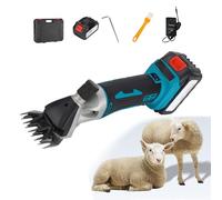 PPLDABNK Cisailles À Moutons Électriques Sans Fil, Cisailles Professionnelles Pour Animaux, Avec 6 Réglages De Vitesse Et 1 Boîte À Outils, Adaptées Aux Moutons Et Aux Chèvres,9 teeth