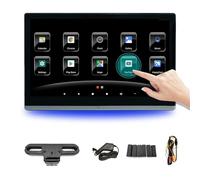 PPLDABNK Lecteur Vidéo pour Appuie-tête De Voiture 13,3 Pouces | Android 11.0, Écran IPS Full HD, 4 Go + 64 Go, Port HDMI, Éclairage Multicolore, Prise en Charge Multilingue,2 pcs