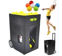 PPLDABNK Machine À Balles De Tennis avec Levier Rétractable - Application Et Télécommande, Capacité De 40 Balles, Angle De 20 À 70° Et Vitesse Réglables | for Boules De 65 À 70 Mm De Diamètre