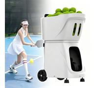 PPLDABNK Machine À Balles De Tennis - Capacité De Plus De 100 Balles, Angle Réglable De 5 À 45°, Intervalle De 1,8 À 8 S, Vitesse De 20 À 120 Km/h, Modes Multiples | for Le Tennis Et Le Padel