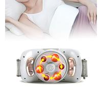 PPLDABNK Masseur Abdominal Chauffant (tête De Pétrissage De 15 Mm), 3 Niveaux De Force, Pétrissage Avant/arrière, Minuterie De 10 Minutes, Pour Soulager Les Crampes Menstruelles,White