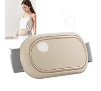 PPLDABNK Masseur Abdominal Portable Avec Chaleur - 6 Modes, 9 Niveaux D'intensité, 3 Réglages De Chaleur - Charge Rapide De Type C Pour Un Soulagement Musculaire,Beige
