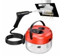 PPLDABNK Nettoyeur Vapeur Portatif 1800 W, Réservoir D'eau 1,5 L, Écran Tactile Numérique Réglable À 6 Vitesses, Chauffage Rapide Avec Protection Contre Les Brûlures À Sec,Red