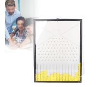 PPLDABNK Outil De Visualisation des Probabilités Et des Statistiques Dalton Board : Démonstration Pratique De La Distribution Normale, des Phénomènes Aléatoires Et des Lois Statistiques,Yellow