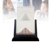 PPLDABNK Planche De Galton pour La Distribution Statistique - 12 X 12 X 17 Cm - Démonstration des Probabilités en Classe, Outil Pédagogique De Méthode Statistique, Jouets De Physique,12 * 12 * 17cm