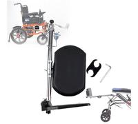 PPLDABNK Repose-Jambes Élévateurs pour Fauteuil Roulant - Universel, Ours À Pédale Unique : 100 Kg, Angle Réglable (90°-180°), Installation Facile, avec Rembourrage, pour Personnes Âgées,Left