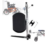 PPLDABNK Repose-Jambes Élévateurs pour Fauteuil Roulant - Universel, Ours À Pédale Unique : 100 Kg, Angle Réglable (90°-180°), Installation Facile, avec Rembourrage, pour Personnes Âgées,Right