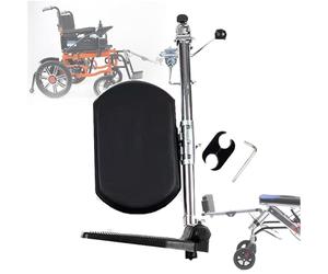 PPLDABNK Repose-Jambes Élévateurs pour Fauteuil Roulant - Universel, Ours À Pédale Unique : 100 Kg, Angle Réglable (90°-180°), Installation Facile, avec Rembourrage, pour Personnes Âgées,Right