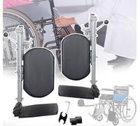 PPLDABNK Repose-Jambes Élévateurs pour Fauteuil Roulant - Universel, Ours À Pédale Unique : 100 Kg, Nettoyage Facile, Angle Réglable/90°-180°, avec Repose-Pieds Rembourrés, pour Handicapés,a Pair