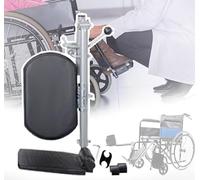 PPLDABNK Repose-Jambes Élévateurs pour Fauteuil Roulant - Universel, Ours À Pédale Unique : 100 Kg, Nettoyage Facile, Angle Réglable/90°-180°, avec Repose-Pieds Rembourrés, pour Handicapés,Right