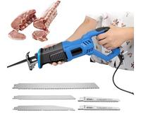 PPLDABNK Scie Alternative Professionnelle 980 W, Poignée Rotative Antidérapante, Vitesse De Rotation De 0 À 2 800 Tr/min, Remplacement Rapide De La Lame, Avec 2 Lames,5 blades