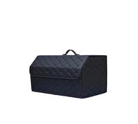 PPLKHS Boîte Rangement Coffre Voiture Grande Capacité Sac Rangement pour Outils Multi-usages Rangement Matière synthétique Pliable pour Boîte Rangement d'urgence(Black Black Line L)