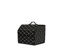PPLKHS Boîte Rangement Coffre Voiture Grande Capacité Sac Rangement pour Outils Multi-usages Rangement Matière synthétique Pliable pour Boîte Rangement d'urgence(Black Gold S)