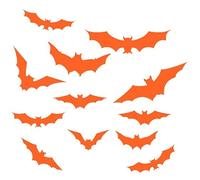 Ppmter 48 Pcs Décoration des Chauves-Souris Halloween, Autocollants De Décoration Murale 3D Lumineux Stickers De Chauve-Souris Réalistes pour Les Fournitures De Fête d'halloween À Domicile