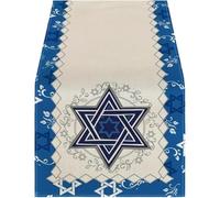 Ppmter Chemin De Table De Hanoukka, Étoile De David, Décorations pour Fête Juive De Hanoukka, Cuisine, Salle À Manger, Décoration Intérieure