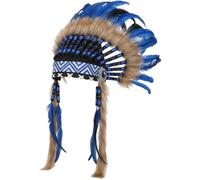 Ppmter Coiffe À Plumes, Bandeau Indien, Accessoire De Coiffure Amérindien pour Halloween Le Carnaval.