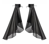 Ppmter Gothiques Amovibles en Mousseline De Soie À Manches Longues en Tulle pour Femmes, Couvre-Bras pour Mariage, Halloween, Fête, Accessoires De Costume Renaissance