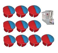 Ppmter Indicateur Chaud/Froid pour robinets, 10 Boutons universels de Signes Chauds et froids pour robinets d'éviers de Salle de Bain de Cuisine