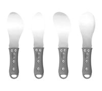 Ppmter Lot De 4 Grattoirs À Joints en Acier Inoxydable avec Poignée Ergonomique Grattoir Multifonctionnel