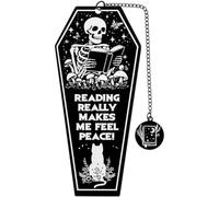 Ppmter Marque-Pages d'halloween, Marque-Pages Gothiques, Squelette, Cercueil, Crâne d'horreur, Marque-Page pour Amoureux De Lecture, Femmes, Hommes, Cadeaux, Accessoires