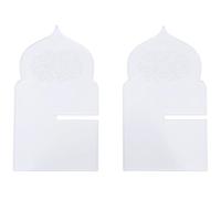 Ppmter Mini Porte-coran en Acrylique, Présentoir À Biscuits, Petit Support pour Bible Pendant Le Ramadan, Porte-Livre De Prières pour L'aïd, Idéal pour Servir des Amuse-Gueules