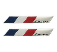 Ppmter Sticker Autocollant De Voiture France, 2 Pcs Drapeau Français 3D Autocollant pour Voiture De Décoration De Autocollants Accessoires Extérieurs