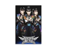 PPOXXFFE BABYMETAL Poster décoratif sur toile avec groupe de rock pour chambre à coucher 60 x 90 cm
