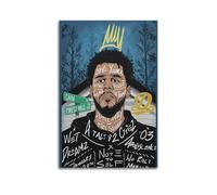 PPOXXFFE J Cole Forest Hills Drive Poster décoratif sur toile pour chambre à coucher - 60 x 90 cm